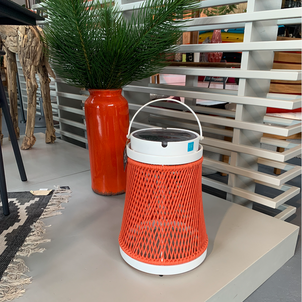 Lanterne SOLARE corde saumon