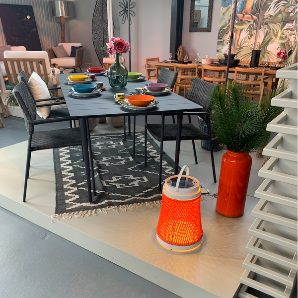 Lanterne SOLARE corde saumon