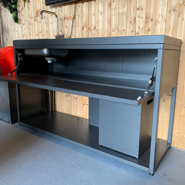 Cuisine extérieur modulable - Configuration évier