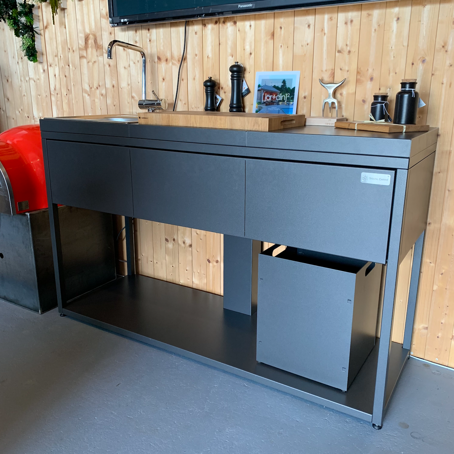 Cuisine extérieur modulable - Configuration évier